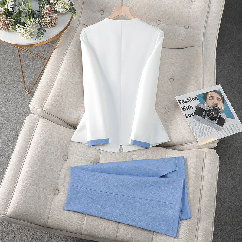 New High-Quality Tailcoat Set, Women's Business Office Jacke