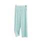 Miyake Wide-leg Pants Women's High-waist Pendant Pleated Pants Women's Loosening Waist Cropped Pants Black All-match Casual Pants