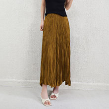 Miyake-Style Pleated Wide-Leg Pants for Women, High-Waisted, Drapey, Slimming, Casual, Versatile, Loose, Plus-Size, Cropped, Leg-Lengthening