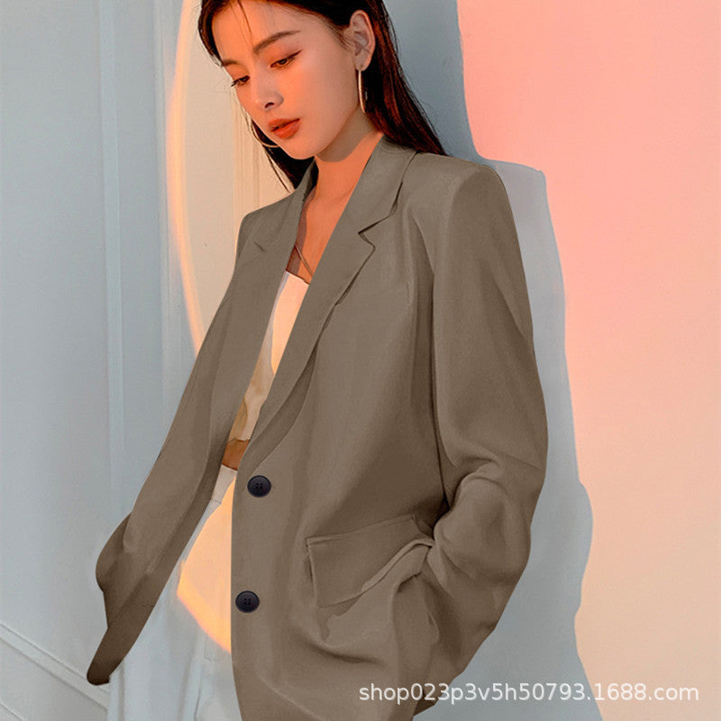 Petite Women's Blazer 2026 Spring New Pink Korean Style Versatile Elegant Short Suit Jacket for Women