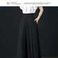 Wide Leg Pants Women's Spring and Summer High Waist Loose Slimming Middle-aged Women's Pants Cropped Skirt Casual Skirt Pants