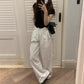White American-style Overalls 2025 Women's Spring Comfortable Breathable Thin Short Quick-drying Loose Casual Pants Paratrooper Pants