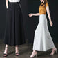 Wide Leg Pants Women's Spring and Summer High Waist Loose Slimming Middle-aged Women's Pants Cropped Skirt Casual Skirt Pants