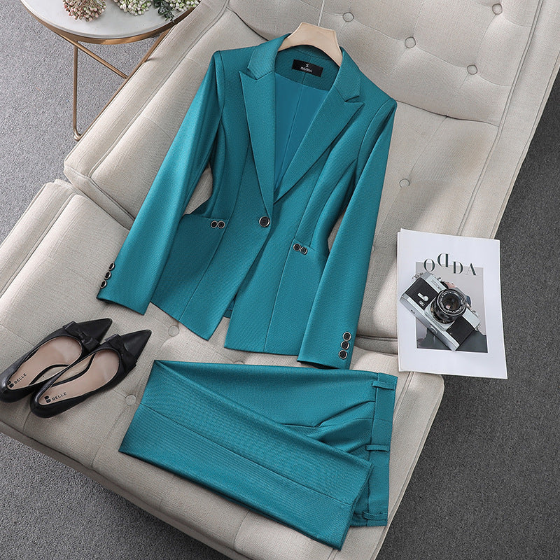 New High-Quality Tailcoat Set, Women's Business Office Jacke
