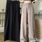 High-Waisted Suit Pants for Women, Spring and Autumn 2025 New Wide-Leg Pants, Thin Loose Casual Pants, Straight-Leg Drape Long Pants