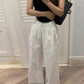 White American-style Overalls 2025 Women's Spring Comfortable Breathable Thin Short Quick-drying Loose Casual Pants Paratrooper Pants
