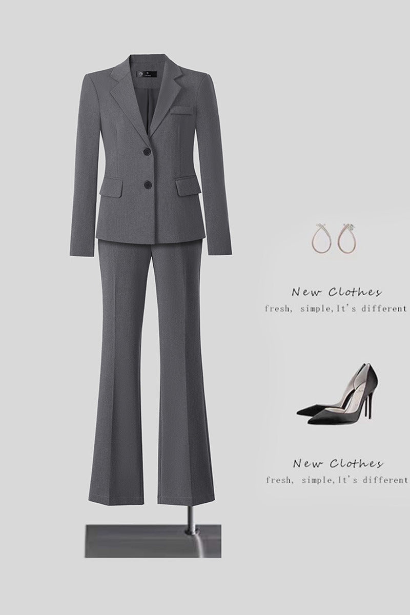 New High-Quality Tailcoat Set, Women's Business Office Jacke
