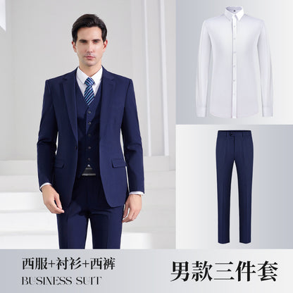 New Business Suit for Men and Women Same Style Professional Dress Jacket Dress Office Clerk Bank Work Clothes