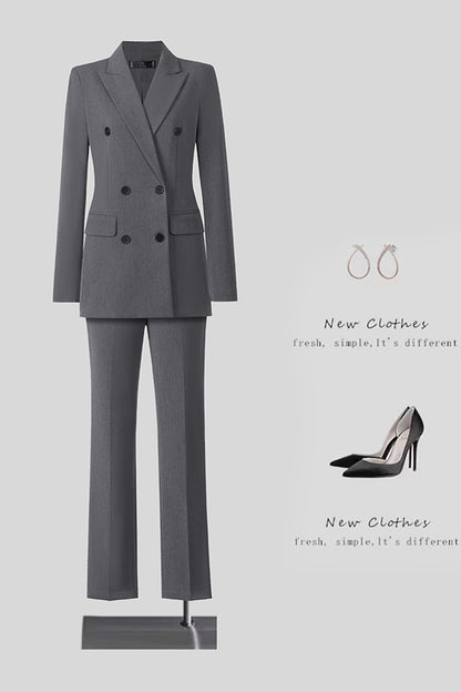 New High-Quality Tailcoat Set, Women's Business Office Jacke