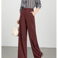 Wide-Leg Pants for Women 2025 Fashion Loose Slimming Straight Pants High-Waisted Drapey Three-Dimensional Seam Casual Long Pants