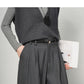 Authentic Wool Wide-Leg Pants for Women 25 New High-Waisted Slimming Tummy-Covering Straight-Leg Pants Women's Vertical Casual Pants