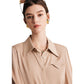 Silk Shirt for Women 2026 Early Spring New Style 19 Momme Stretch Double Georgette Solid Color Office Ol Mulberry Silk Blouse