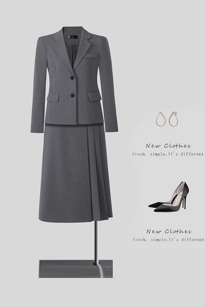 New High-Quality Tailcoat Set, Women's Business Office Jacke