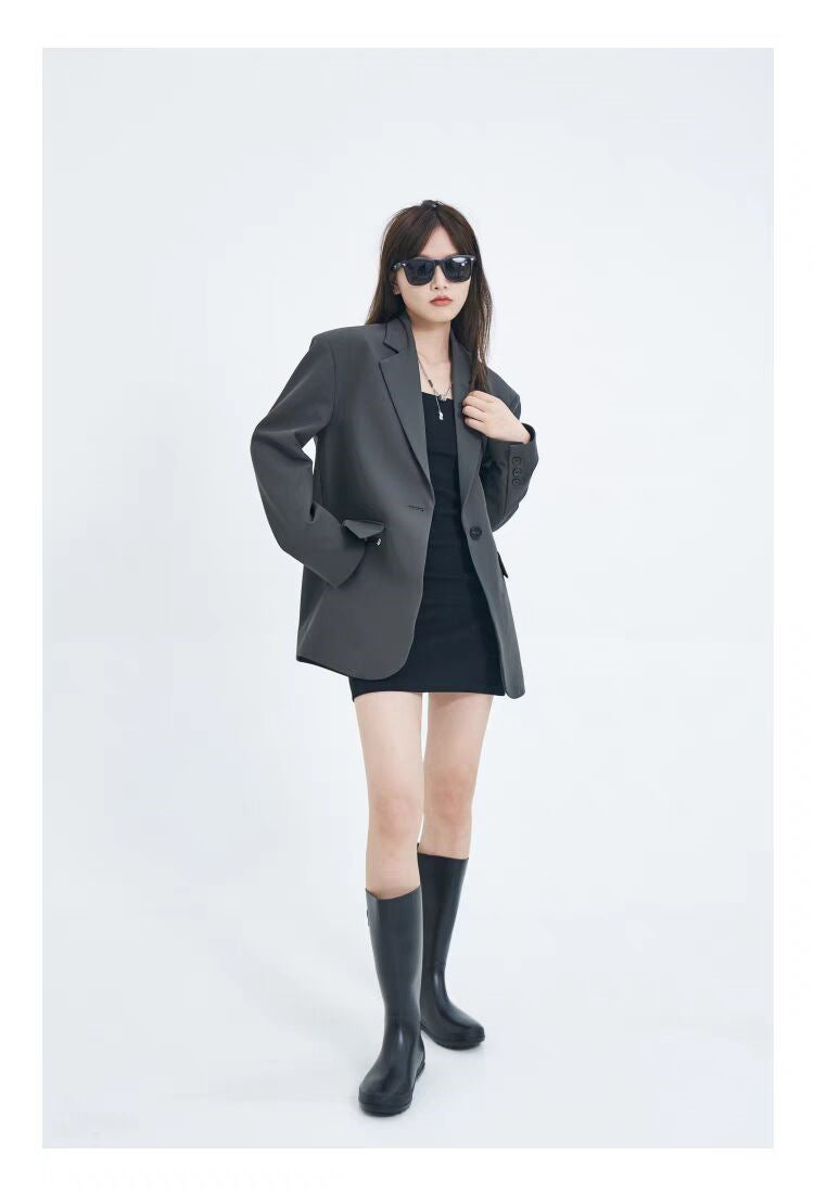 Casual Blazer for Women 2026 Autumn New Style Loose Fit Elegant Commuter Trendy Street Style Small Suit Jacket for Women