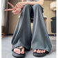 2025 Summer New High-Waisted Straight Wide-Leg Pants for Women, Stylish Versatile Slimming Floor-Length Pants Cross-Border