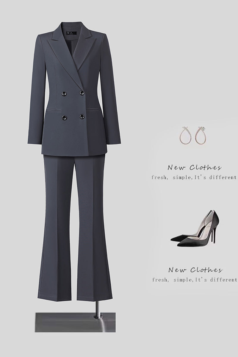 New High-Quality Tailcoat Set, Women's Business Office Jacke