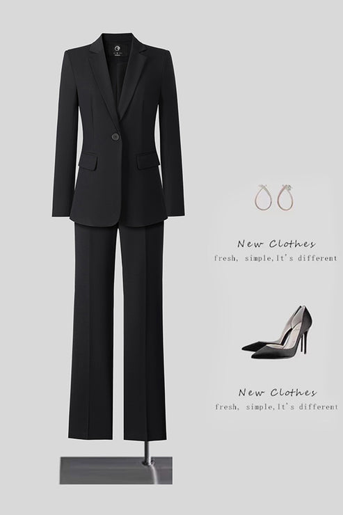 New High-Quality Tailcoat Set, Women's Business Office Jacke