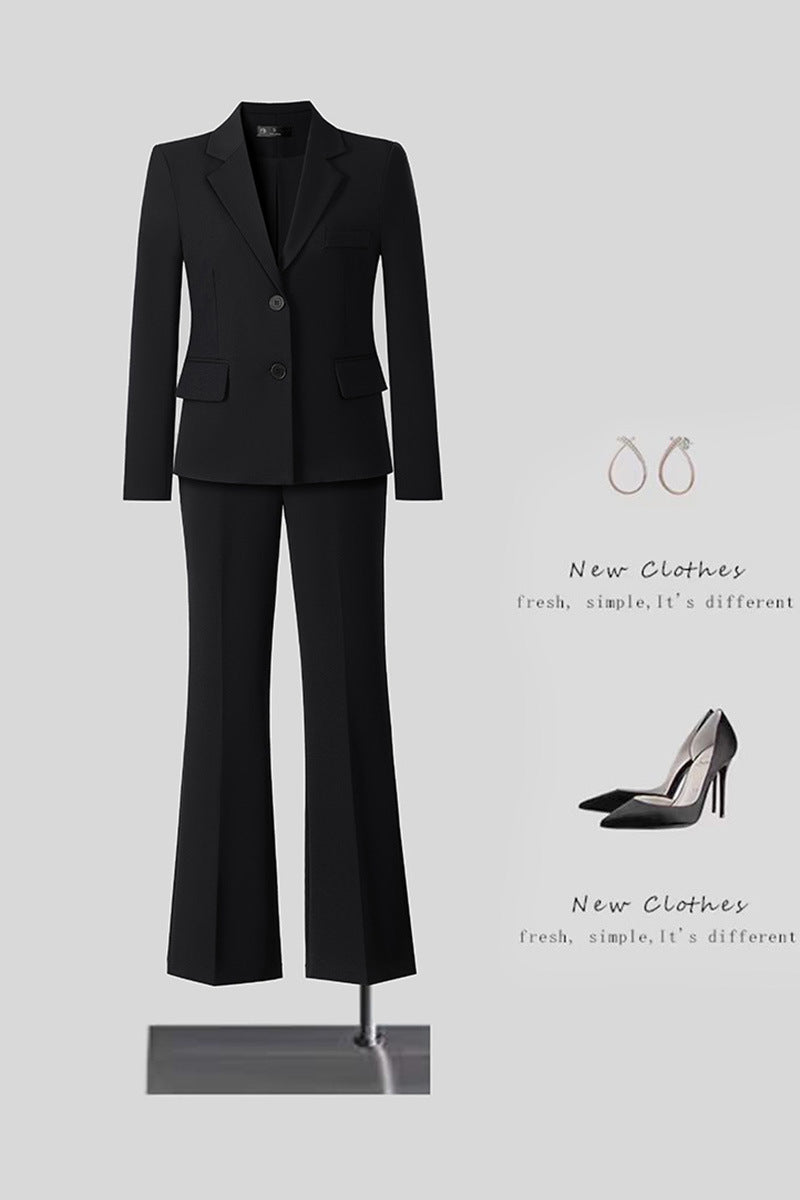 New High-Quality Tailcoat Set, Women's Business Office Jacke