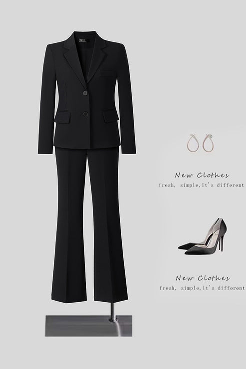 New High-Quality Tailcoat Set, Women's Business Office Jacke