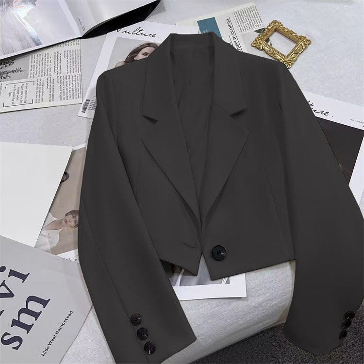 2026 New Short Blazer for Women, Spring and Autumn, Elegant Commuter Style, Office Goddess Style Blazer Top
