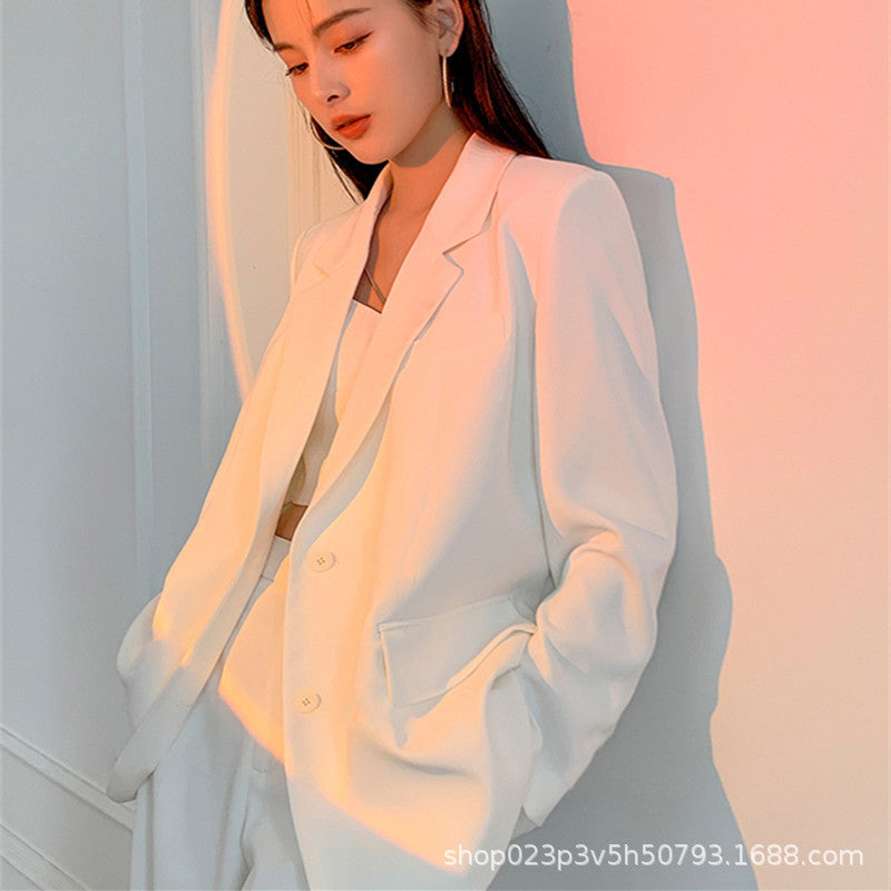 Petite Women's Blazer 2026 Spring New Pink Korean Style Versatile Elegant Short Suit Jacket for Women