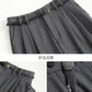 Authentic Wool Wide-Leg Pants for Women 25 New High-Waisted Slimming Tummy-Covering Straight-Leg Pants Women's Vertical Casual Pants
