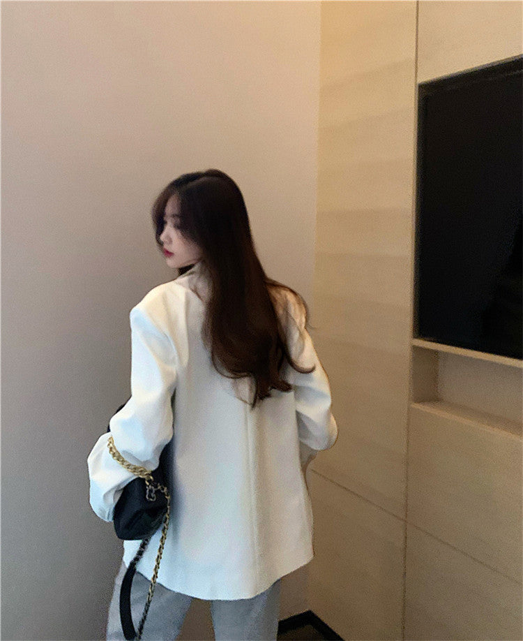 Women's Blazer 2026 Spring and Autumn New Style Small Blazer Korean Version Internet Celebrity Loose Spring and Autumn Pink Casual Suit for Women