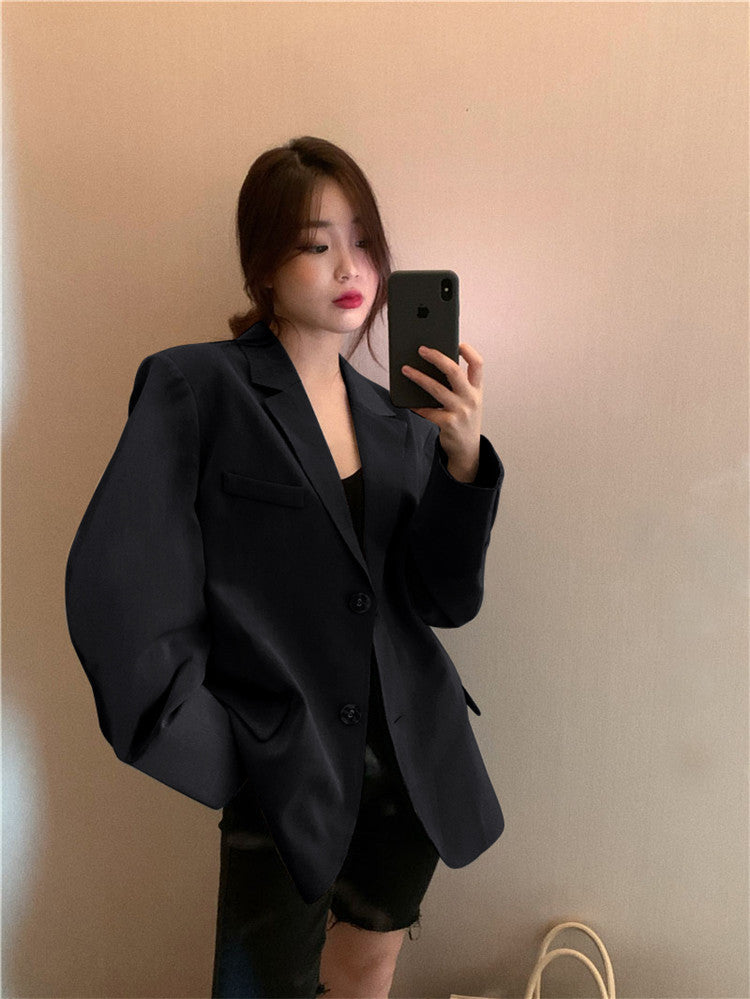 Women's Blazer 2026 Spring and Autumn New Style Small Blazer Korean Version Internet Celebrity Loose Spring and Autumn Pink Casual Suit for Women