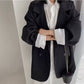 Casual Style Blazer for Women 2026 Spring and Autumn New Street Style Internet Celebrity Simple Loose Coffee-Colored Small Suit