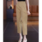 High-Waisted Casual Pants for Women, 2025 Spring and Autumn New Loose Slimming Cropped Cigarette Knife Pants for Petite Figures