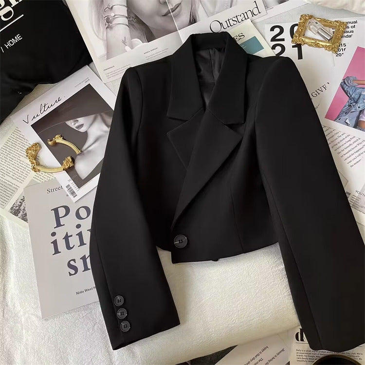 2026 New Short Blazer for Women, Spring and Autumn, Elegant Commuter Style, Office Goddess Style Blazer Top