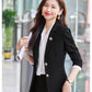 Blue Blazer for Women 2025 Spring and Autumn New Slim Fit Elegant Goddess Style Suit Professional Workwear
