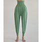 High-Waisted Women's Athletic Pants, Long Pants for Aerobics, Fitness, Dance, Loose Carrot Pants, Harem Jogger Pants for Running