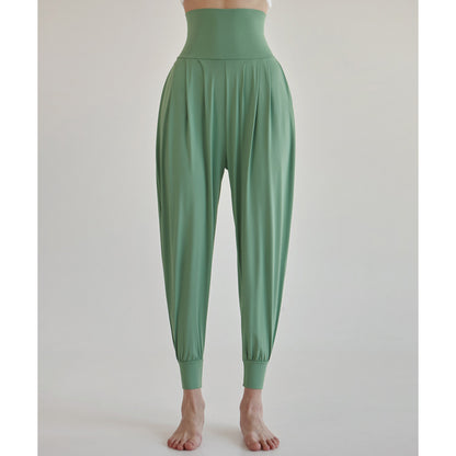 High-Waisted Women's Athletic Pants, Long Pants for Aerobics, Fitness, Dance, Loose Carrot Pants, Harem Jogger Pants for Running
