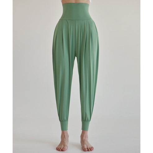High-Waisted Women's Athletic Pants, Long Pants for Aerobics, Fitness, Dance, Loose Carrot Pants, Harem Jogger Pants for Running