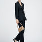 2025 Autumn New High-End Women's Blazer Casual Black Petite Fashion Commuter Suit for Women