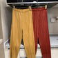 Miyake 2026 Straight-Leg Fashion High-Waisted Pocketed Cropped Pants with Elastic Waistband, Stretchy Pleated Slimming Cigarette Pants for Women