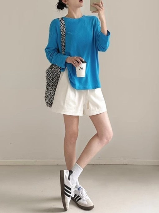 Back Design Sense Loose Micro-transparent Blouse Spring and Summer New Long-sleeved Sunscreen T-shirt Top for Women