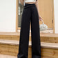 High-Waisted Suit Pants for Women, Spring and Autumn 2025 New Wide-Leg Pants, Thin Loose Casual Pants, Straight-Leg Drape Long Pants