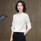 Spring and Autumn New Style Silk Shirt for Women, Unique Design, Fashionable, Slimming, Mulberry Silk, Elegant, Gentle and Graceful Blouse