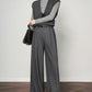 Authentic Wool Wide-Leg Pants for Women 25 New High-Waisted Slimming Tummy-Covering Straight-Leg Pants Women's Vertical Casual Pants