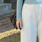 White Wide-Leg Jeans for Women, 2025 Spring New High-Waisted Loose Versatile Slimming Drape Straight-Leg Floor-Length Pants
