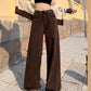 White Wide-Leg Jeans for Women, 2025 Spring New High-Waisted Loose Versatile Slimming Drape Straight-Leg Floor-Length Pants
