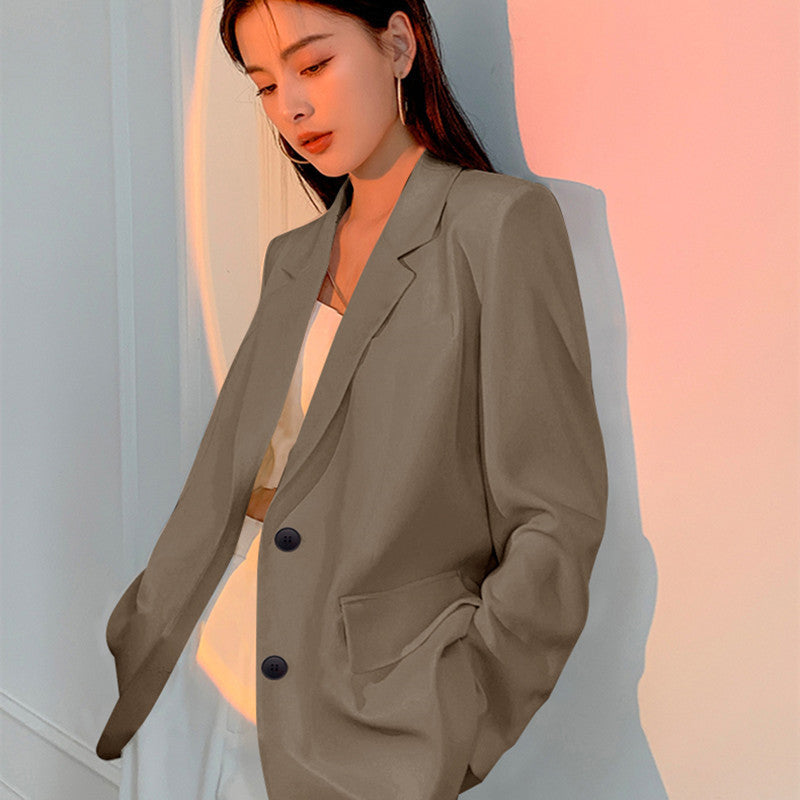 Petite Women's Blazer 2026 Spring New Pink Korean Style Versatile Elegant Short Suit Jacket for Women