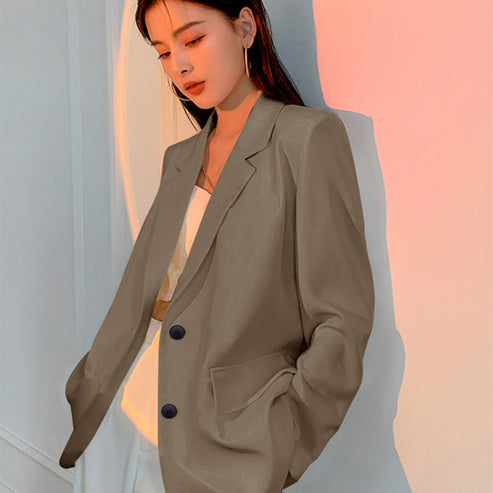 Petite Women's Blazer 2026 Spring New Pink Korean Style Versatile Elegant Short Suit Jacket for Women