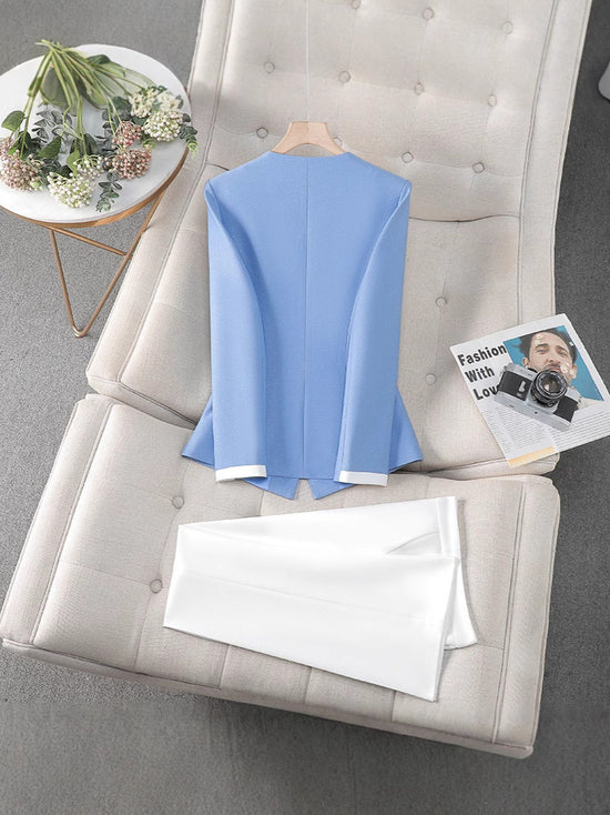 New High-Quality Tailcoat Set, Women's Business Office Jacke