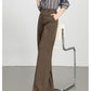 Wide-Leg Pants for Women 2025 Fashion Loose Slimming Straight Pants High-Waisted Drapey Three-Dimensional Seam Casual Long Pants