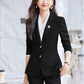 Blue Blazer for Women 2025 Spring and Autumn New Slim Fit Elegant Goddess Style Suit Professional Workwear