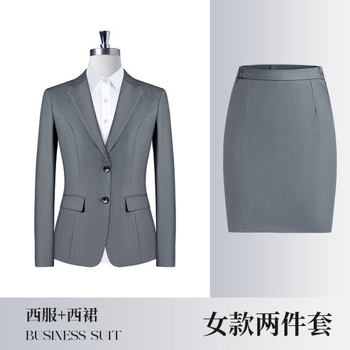 Professional Suit suit Business New Professional Suit Sales Office Work Clothes Dress Four Seasons Same for Men and Women