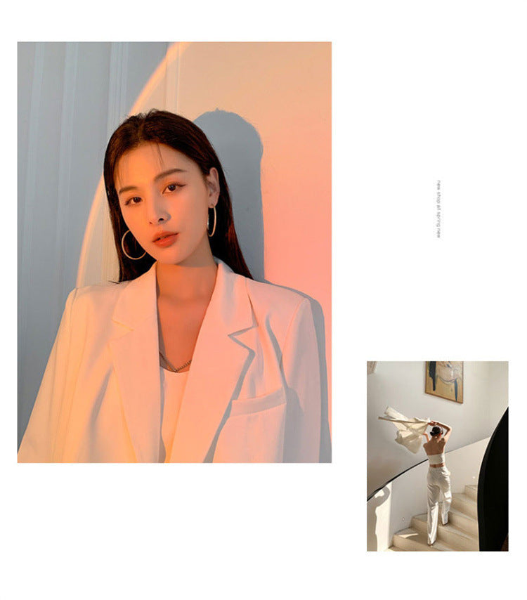 Petite Women's Blazer 2026 Spring New Pink Korean Style Versatile Elegant Short Suit Jacket for Women